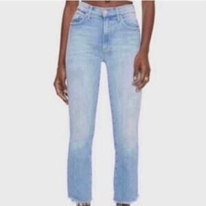 MOTHER Denim The Insider Step Crop Fray Jeans In Limited Edition 25 NWOT